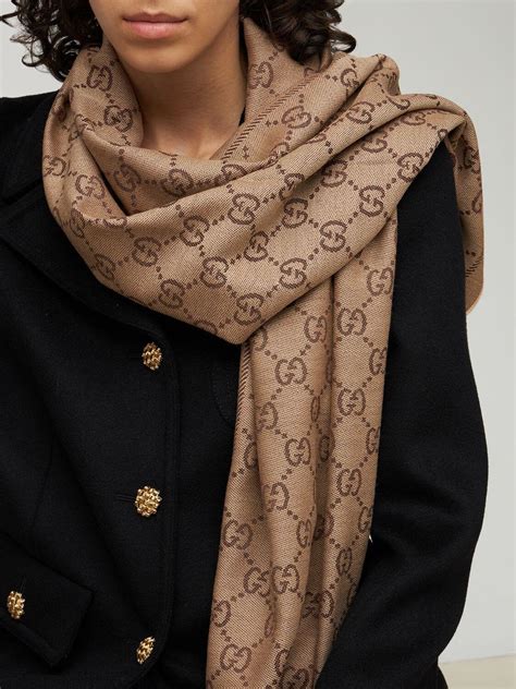 wool scarf gucci|Gucci neckerchief.